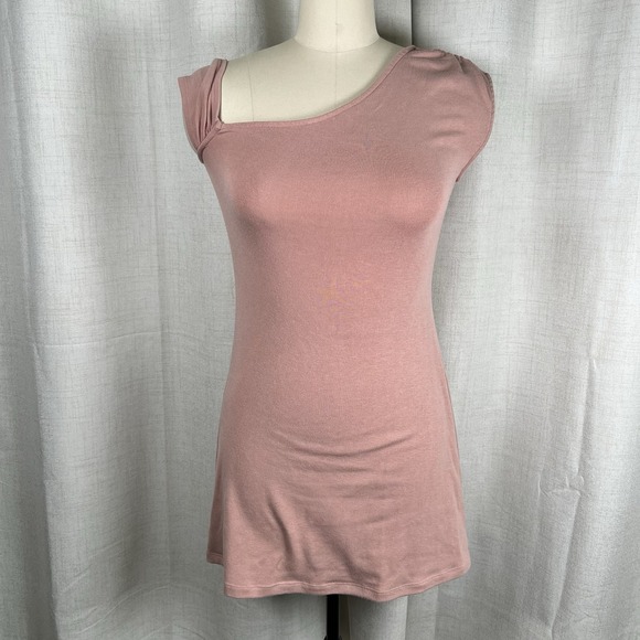 Free People Dresses & Skirts - Free People Beach‎ Cora Mini Dress Rose Pink Asymmetrical Bodycon Size Small